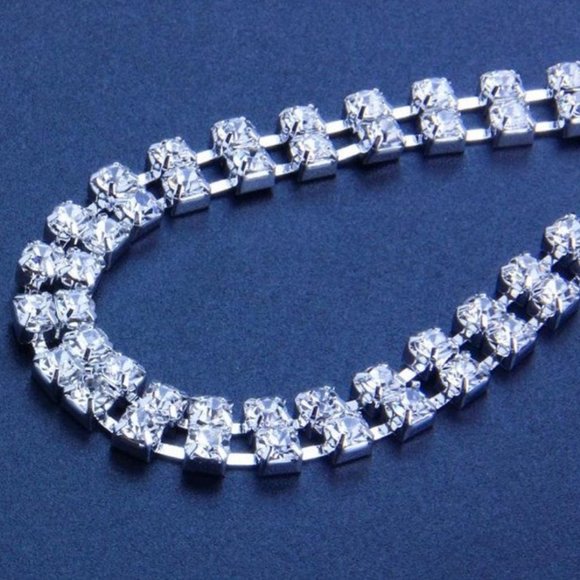 Rhinestone Crystal Thong Body Chain Bikini G-String Belly Waist Jewelry Women - Picture 9 of 9